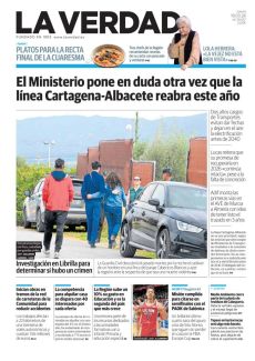 EL MINISTERIO PONE EN DUDA OTRA VEZ QUE LA LÍNEA CARTAGENA-ALBACETE REABRA ESTE AÑO