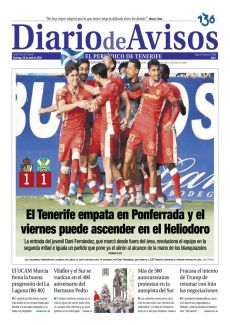 EL TENERIFE EMPATA EN PONFERRADA Y EL VIERNES PUEDE ASCENDER EN EL HELIODORO