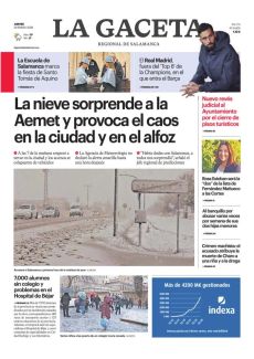 LA NIEVE SORPRENDE A LA AEMET Y PROVOCA EL CAOS EN LA CIUDAD Y EN EL ALFOZ